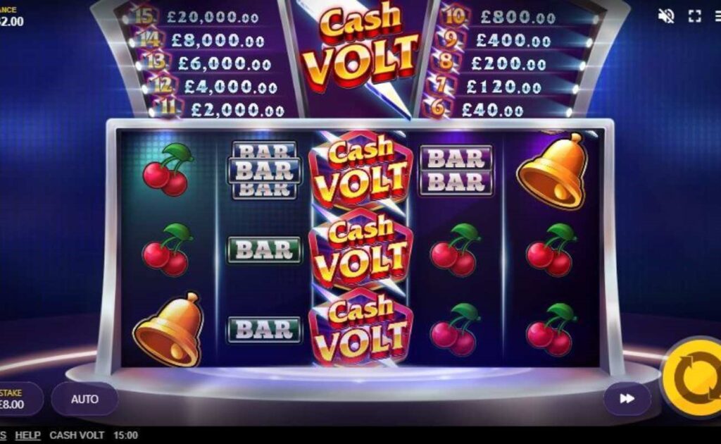 Cash Volt online slot by Red Tiger Gaming.