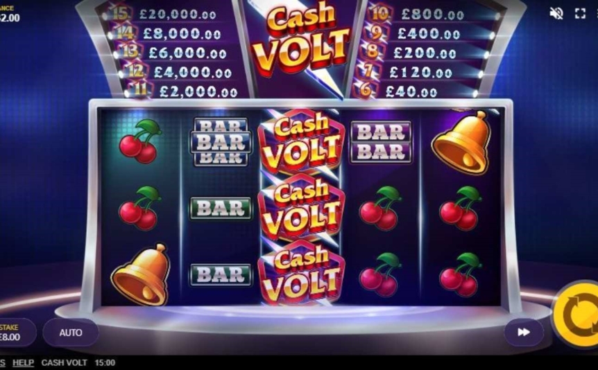 Cash Volt online slot by Red Tiger Gaming.