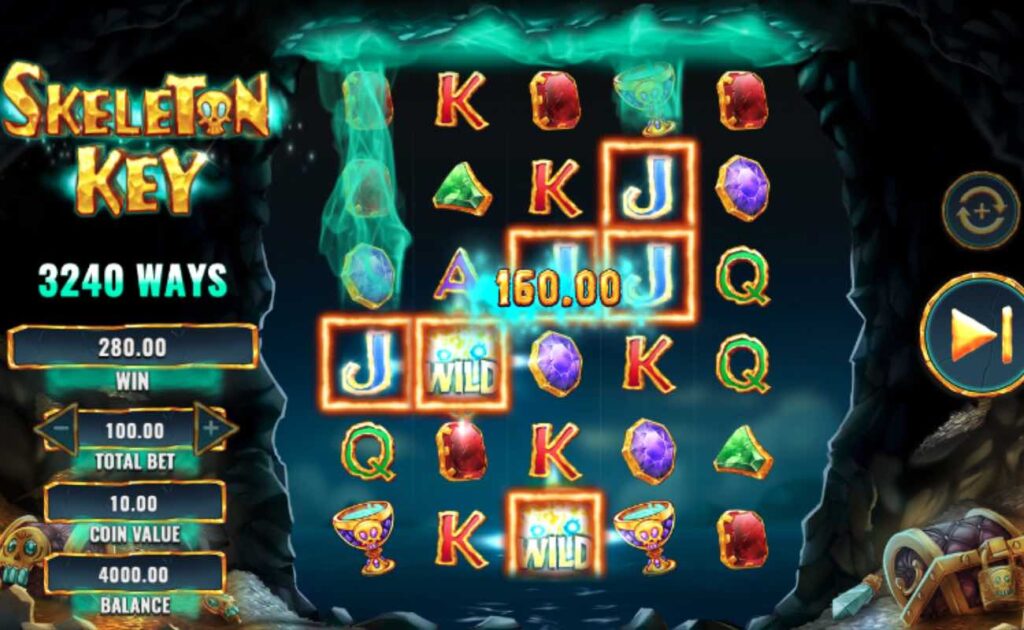 Skeleton Key online slot casino game by IGT.