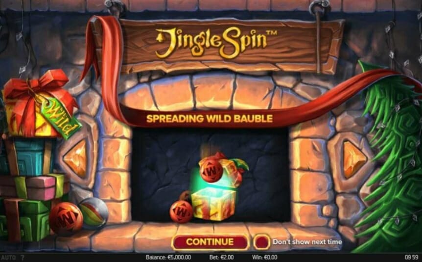 Jingle Spin online slot by NetEnt.