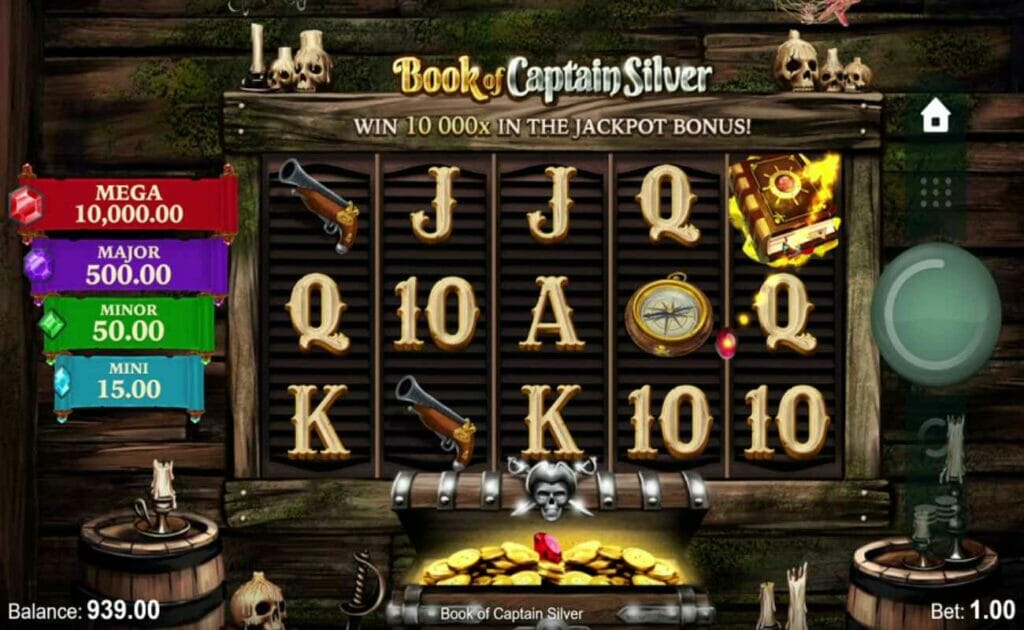 Book of Captain Silver online slot.