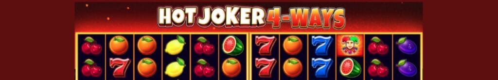Hot Joker 4-Ways online slot game screen.