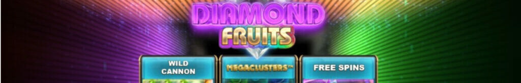 Diamond Fruits online slot screenshot.