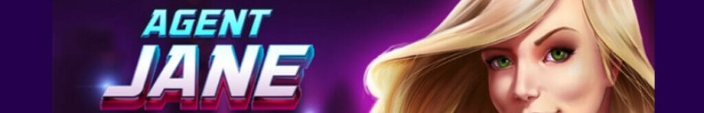 Agent Jane Blonde Max Volume online slot loading screen.