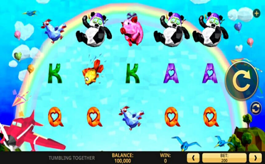 Tumbling Together online slot game.