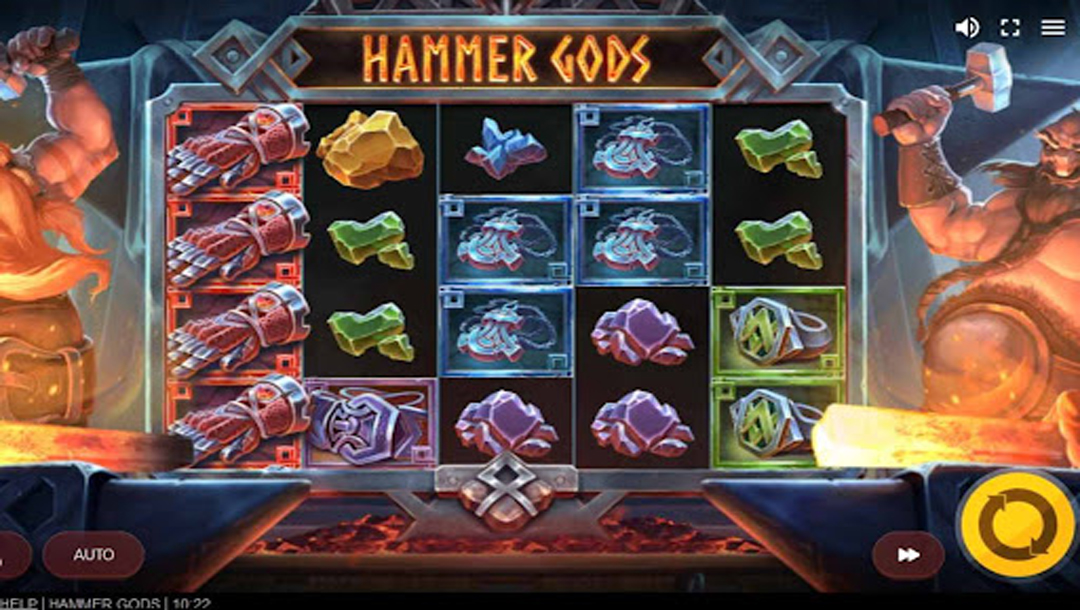 Hammer Gods online slot game.