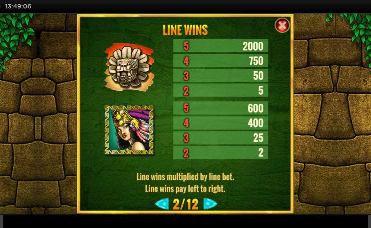 Maya Gold online slot game.