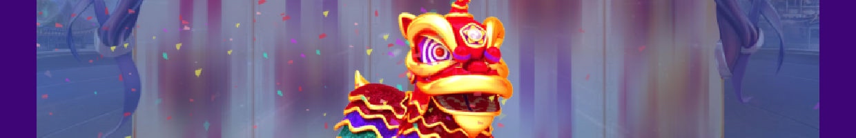 Lion Dance online slot win screen.