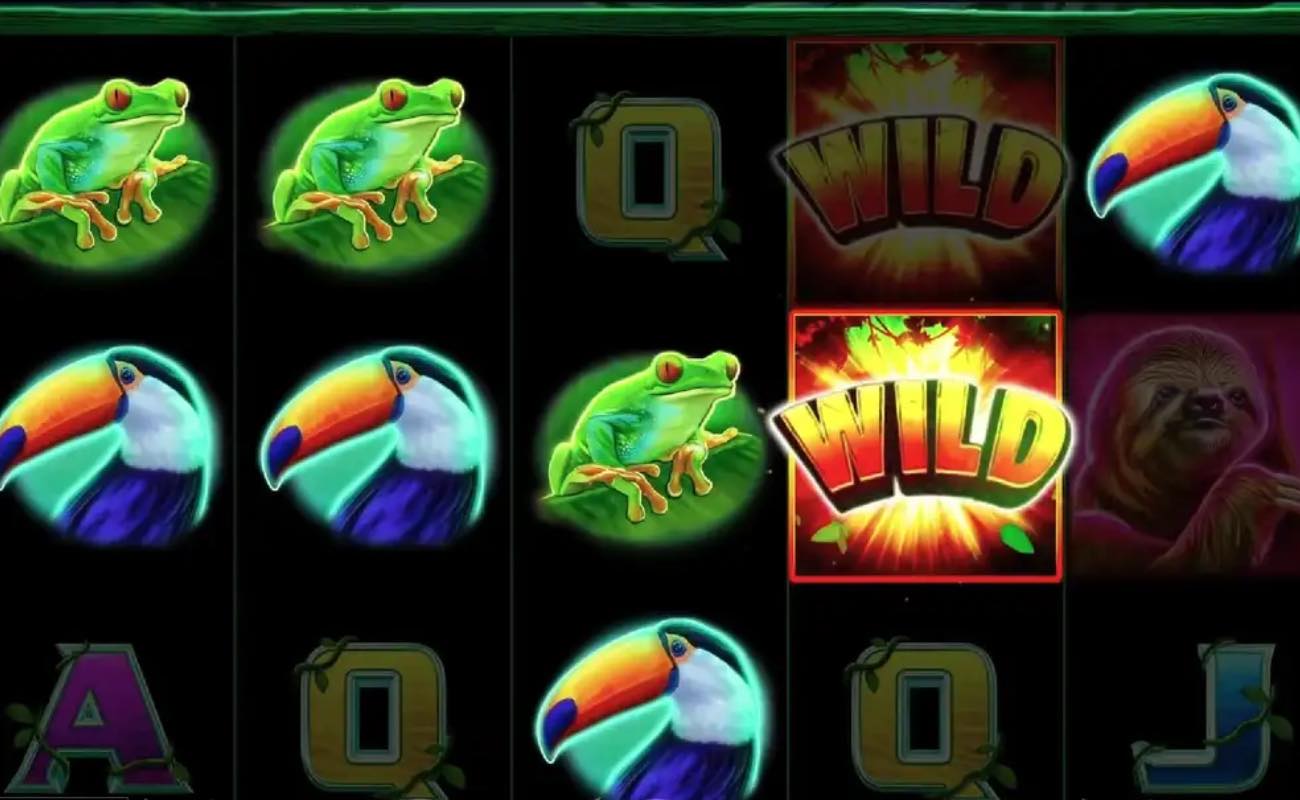 The wild symbol on the reels in Lightning Gorilla. 