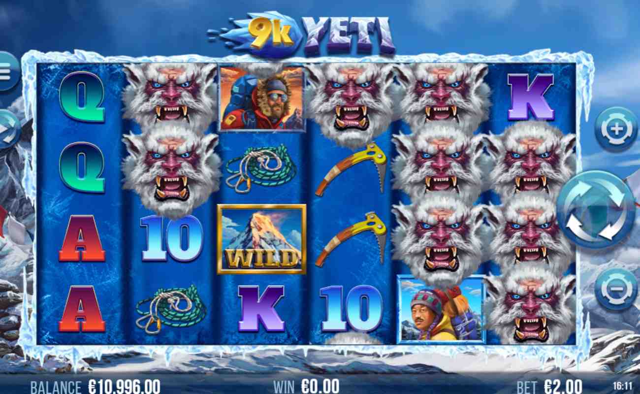 9K Yeti online slot game.