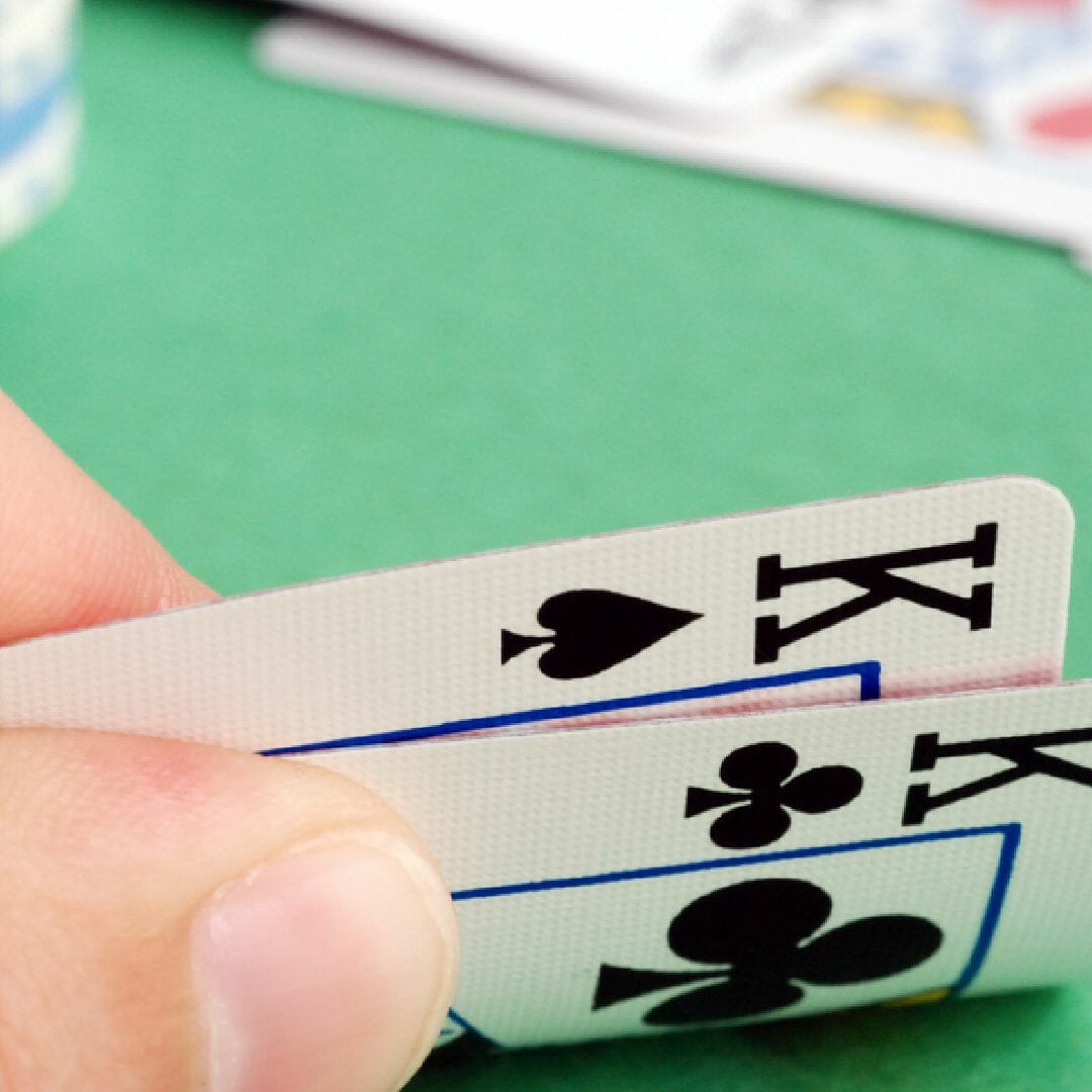 A pair of kings on a poker hand