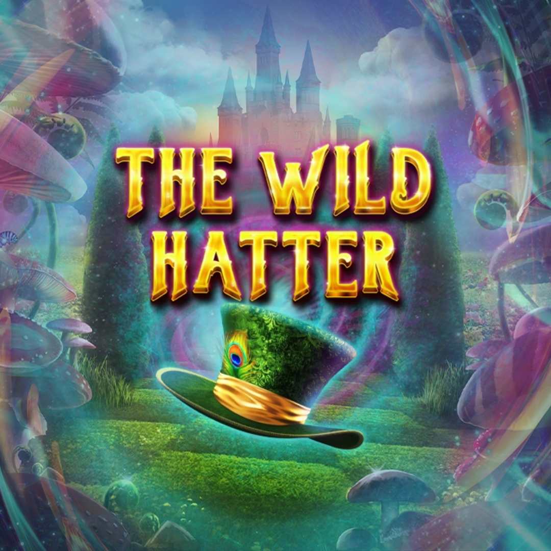 The Wild Hatter online slot game screenshot.