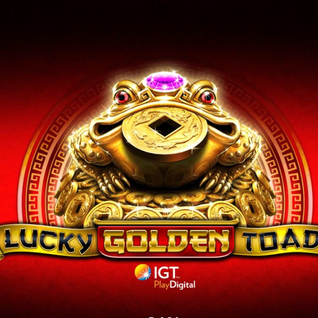 title of the Lucky Golden Toad online slot game by IGT