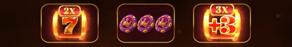 A screenshot of some of the symbols on the Let It Burn online slot by NetEnt.