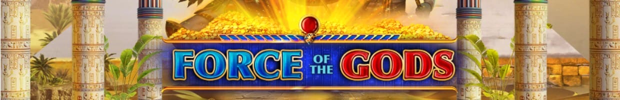 Force of the Gods online slot screenshot.
