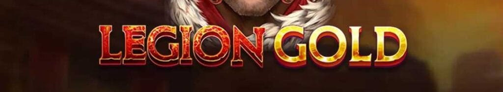 The title screen for Legion Gold online slot game.