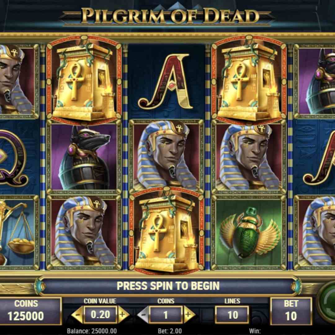 Reel spin of Pilgrim of Dead by Play’N Go.