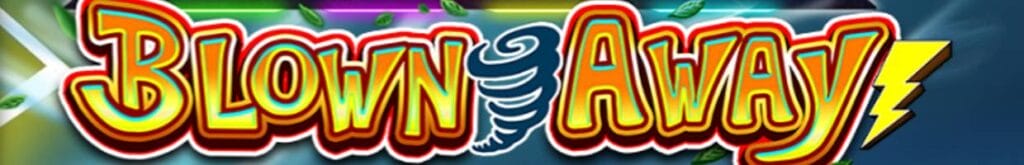 A screenshot of the Stellar Cash Blown Away loading screen with the game’s title and a section of the instructions. The game’s title is set against stormy ocean waters.