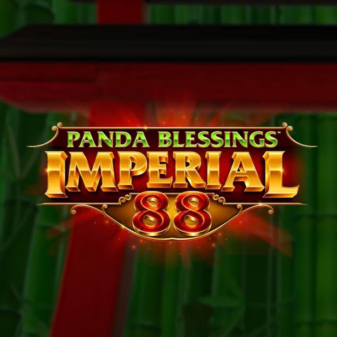 The title screen for Panda Blessings, featuring the game logo with blurred out bamboo in the background.