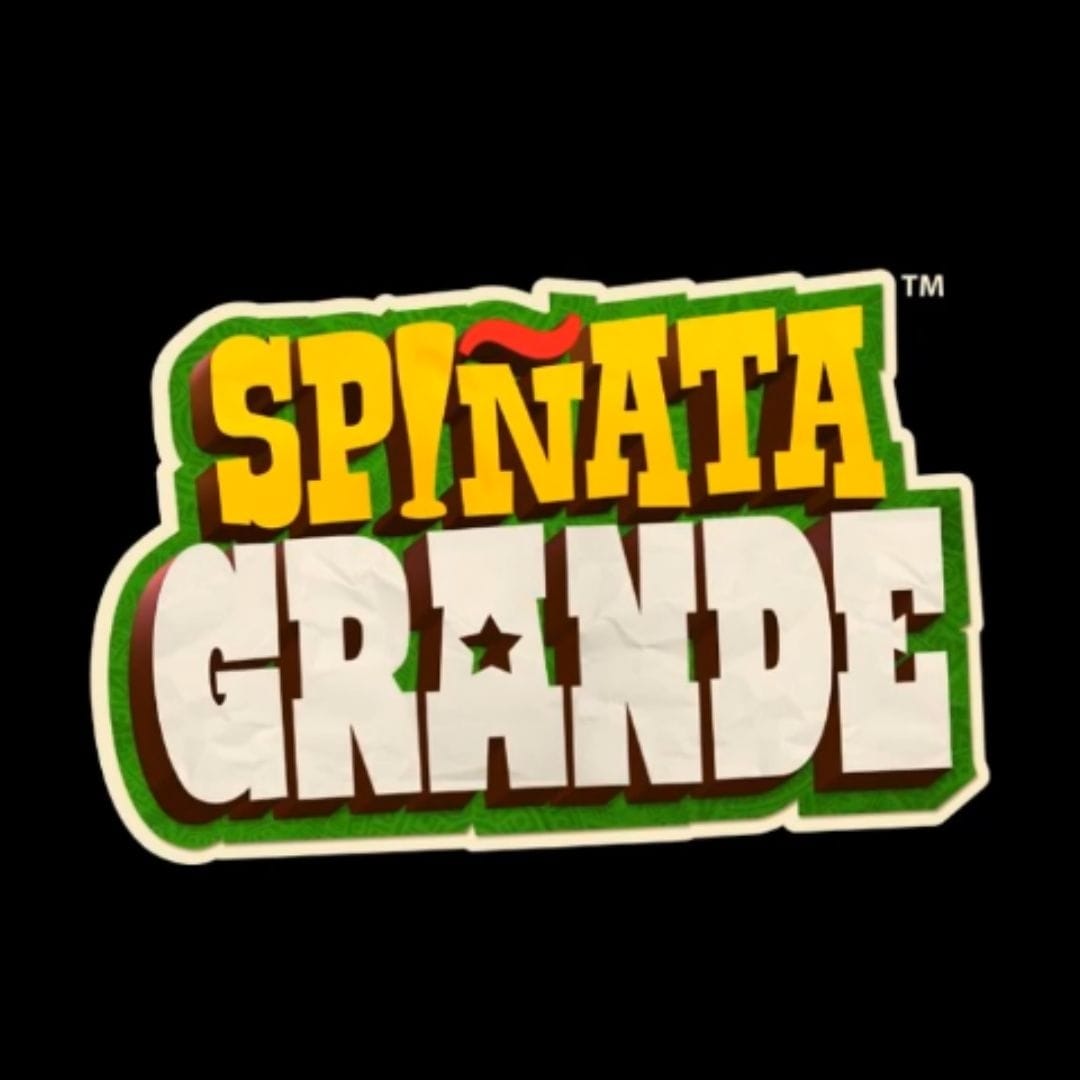 The Spinata Grande online casino game logo on a black background.
