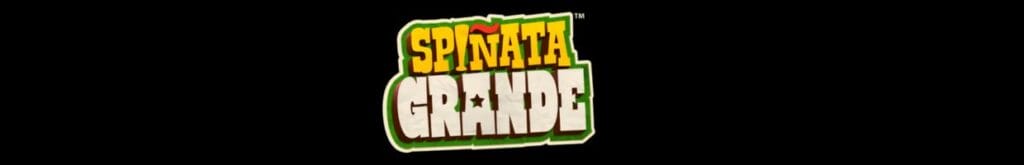 The Spinata Grande online casino game logo on a black background.