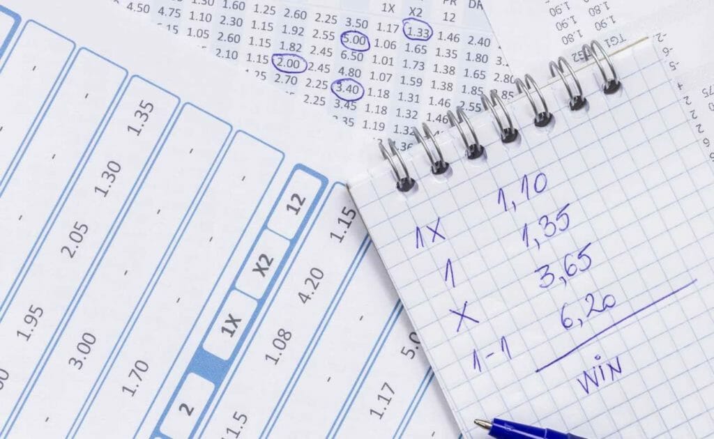List of odds for betting
