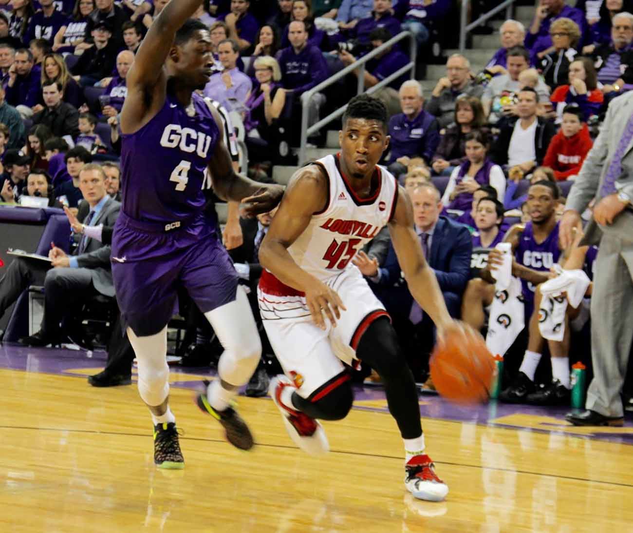 Donovan Mitchell playing basketball