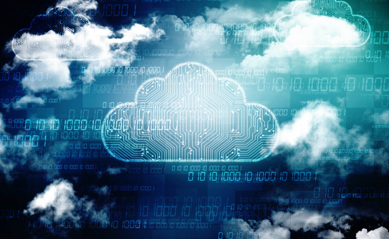 image showing cloud computing concept in digital background