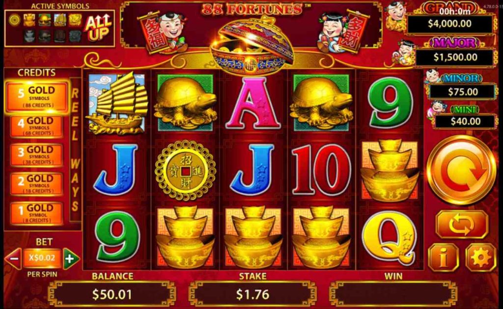 88 fortunes slot free play