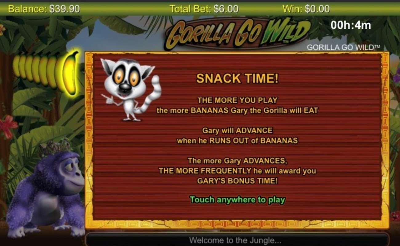 Gorilla Go WIld online slot casino game bonus feature