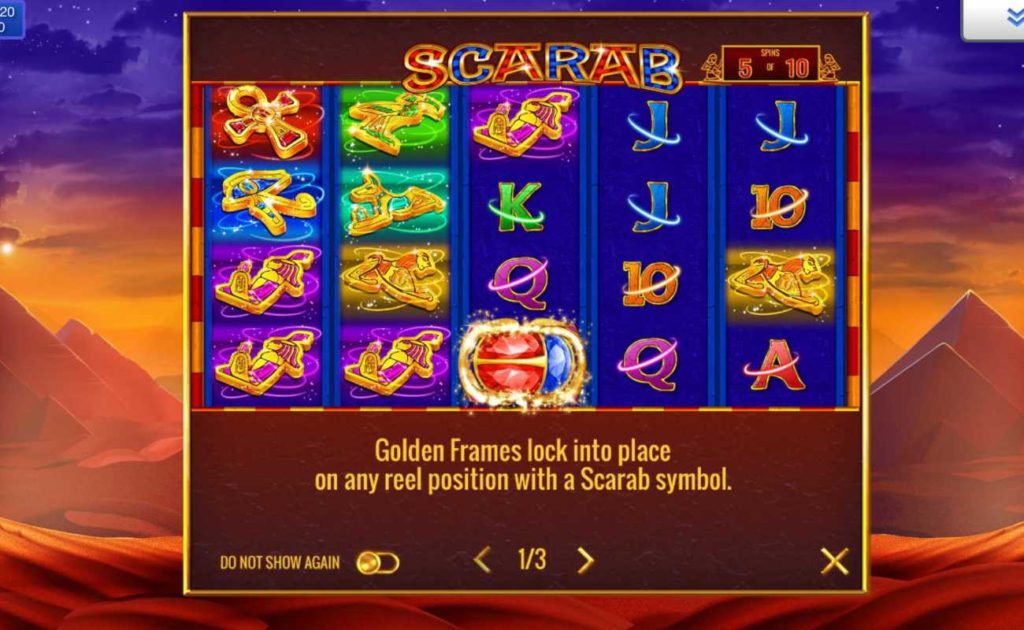 Play scarab slot online game