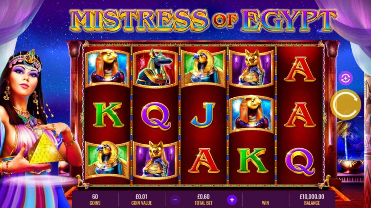 Online slots casino game Mistress of Egypt by IGT