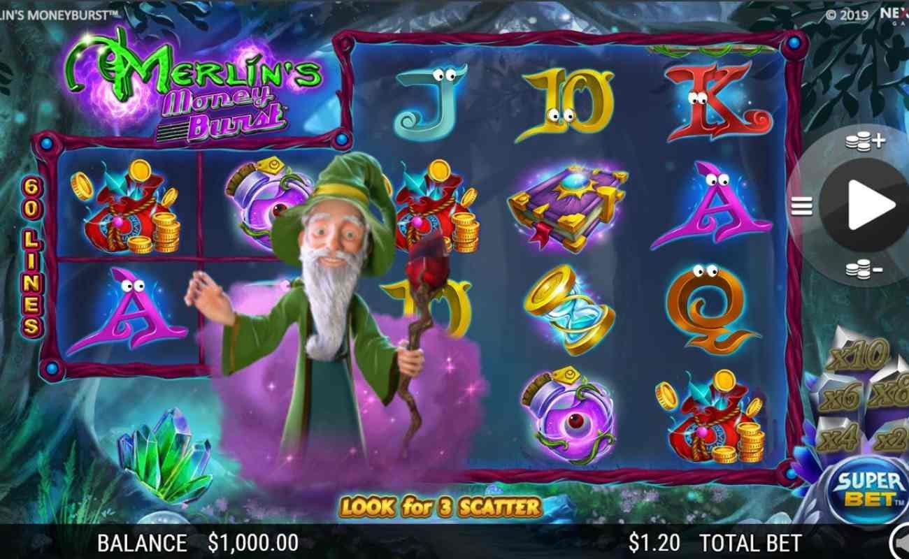 Merlin’s Money Burst online casino game
