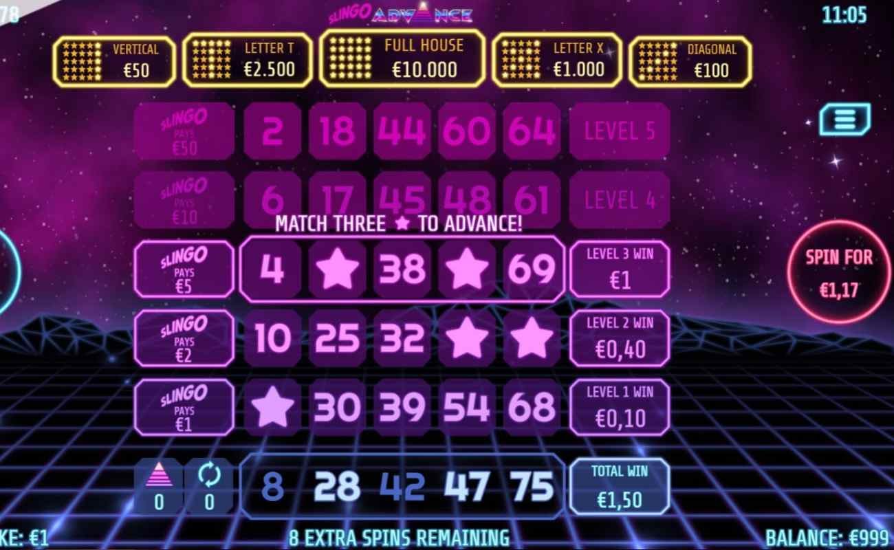 Slingo Advance by Slingo online casino game
