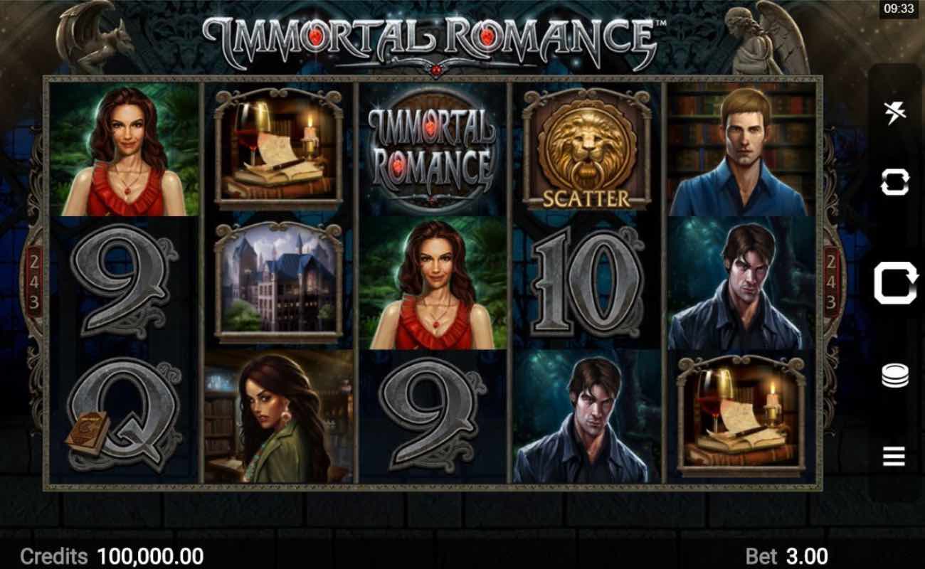 Immortal Romance online slot casino game by DGC