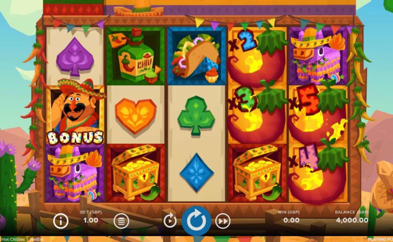Willy’s Hot Chillies online slot casino game by NetEnt