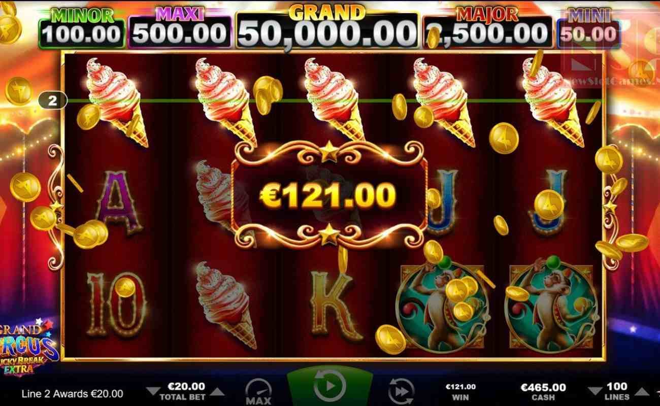 Grand Circus: Lucky Break Extra online slot by Ainsworth.
