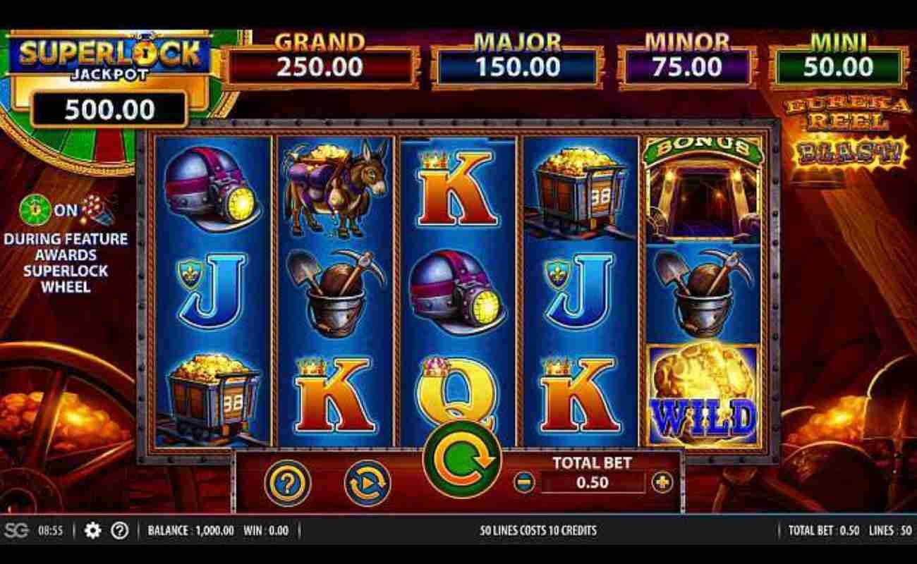 Eureka Reel Blast Superlock online slot by SG Digital (NYX).