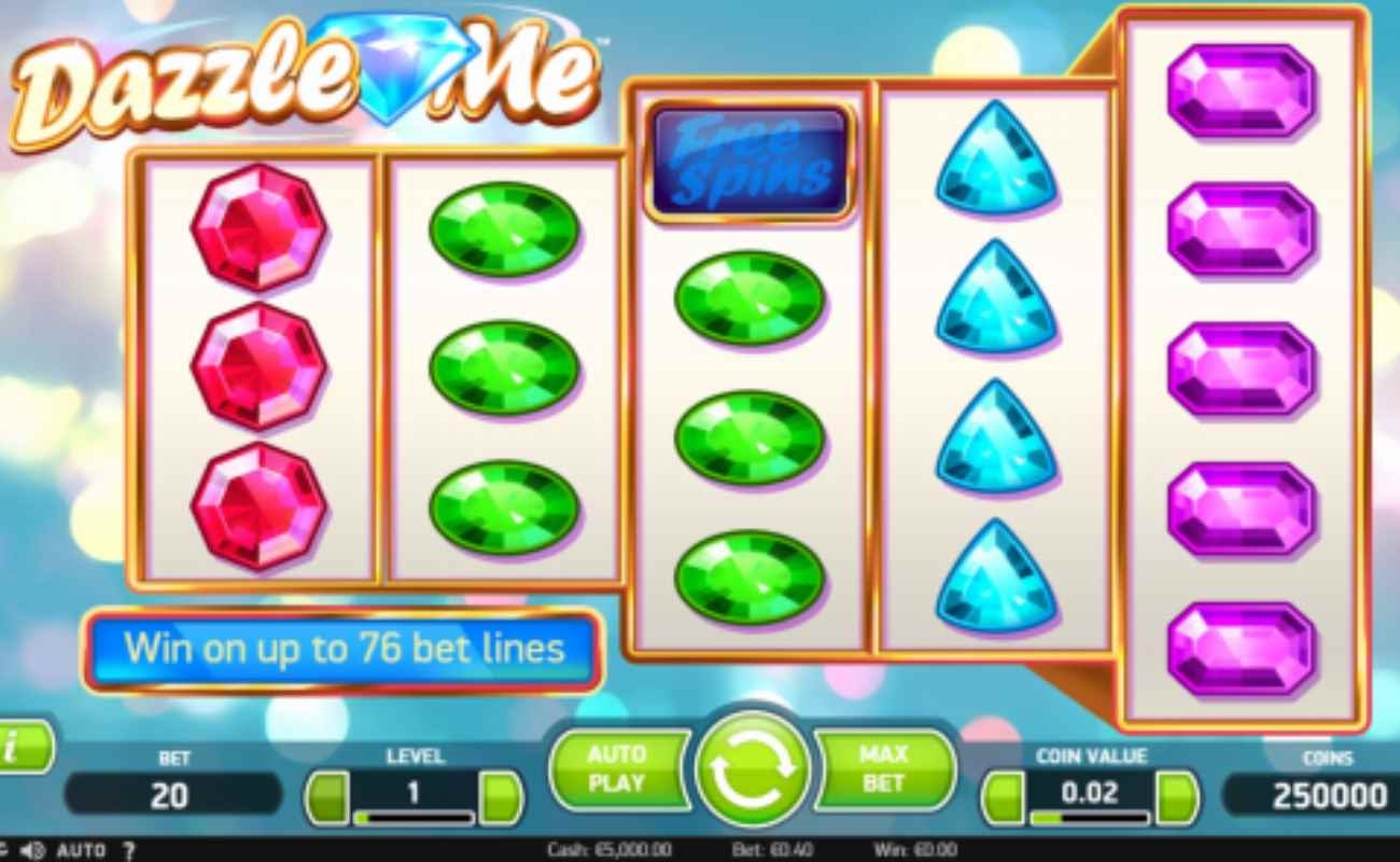 Dazzle Me online slot by NetEnt.