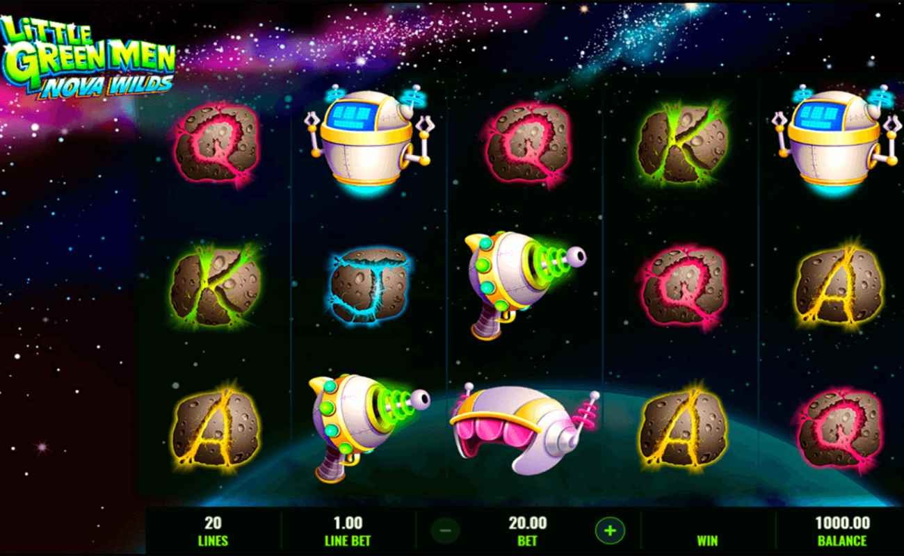 Little Green Men Nova Wilds online slot game by IGT.