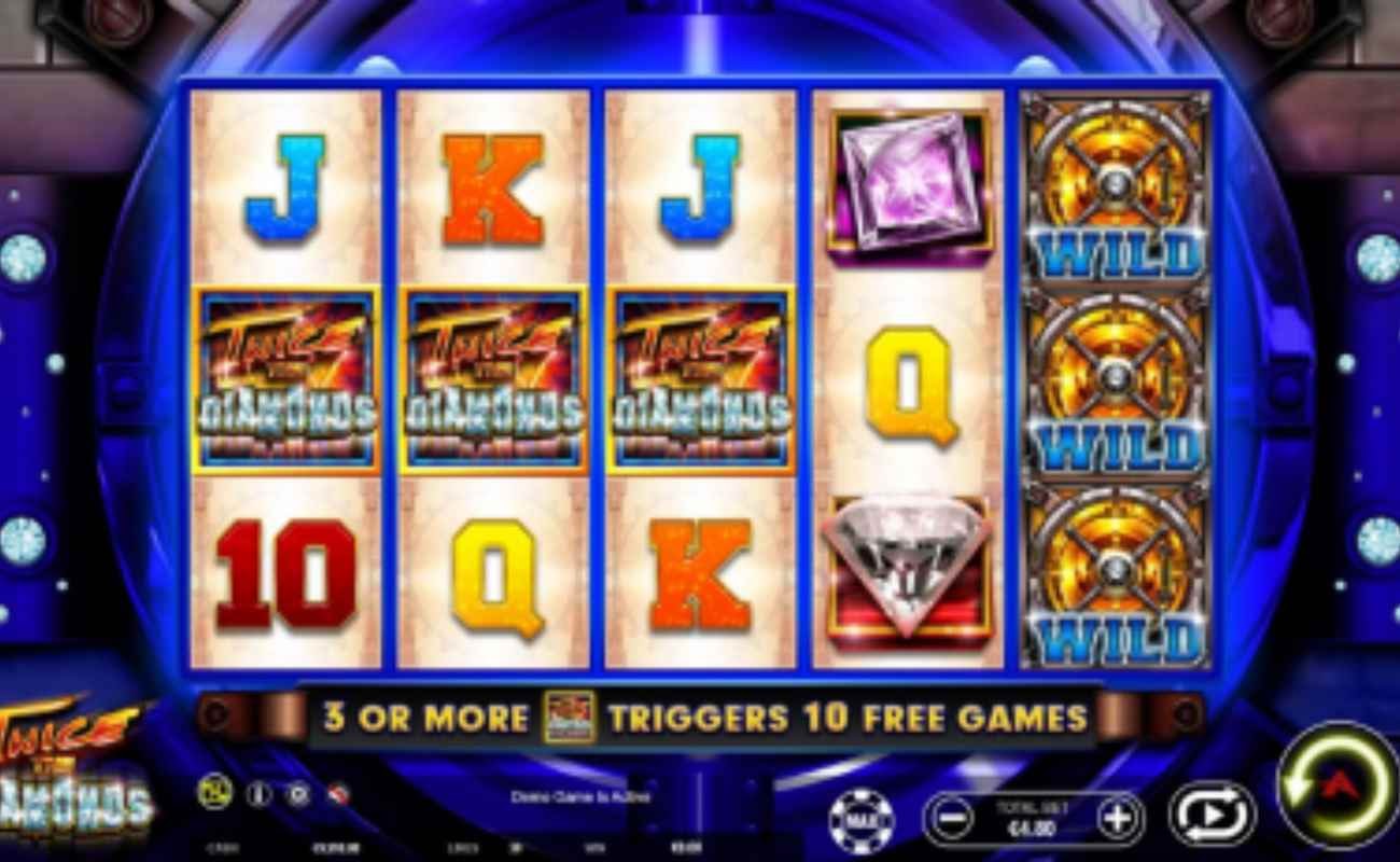 Twice the Diamonds online slot by Ainsworth