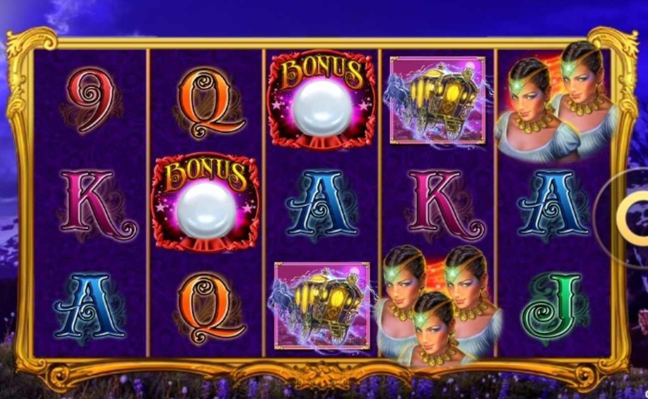 Screenshot of Gypsy 3 Triple Tarot, an online slot by High 5 Games.