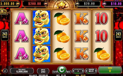 Screenshot of the reels in Spring Fortune, an online slot by Spin Games.