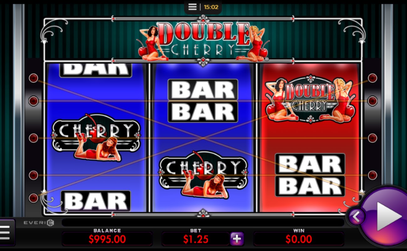 Screenshot of the reels in Double Cherry online slot.