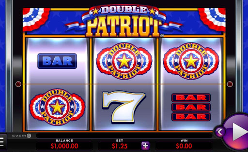 Screenshot of the reels in Double Patriot online slot.