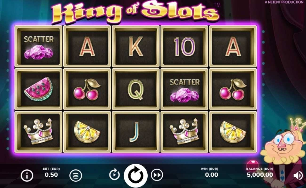 Screenshot of the reels in King of Slots online slot.