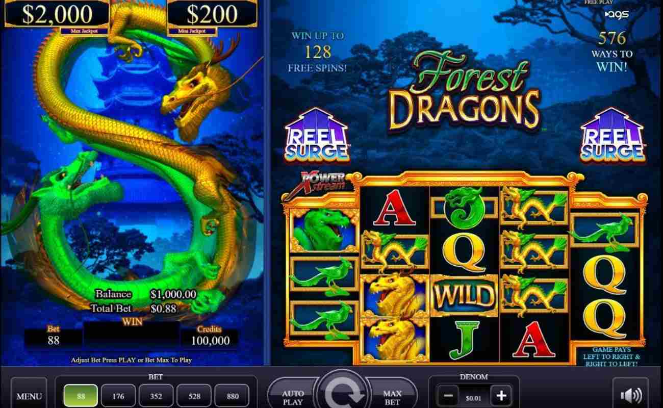 Forest Dragons online slot by AGS