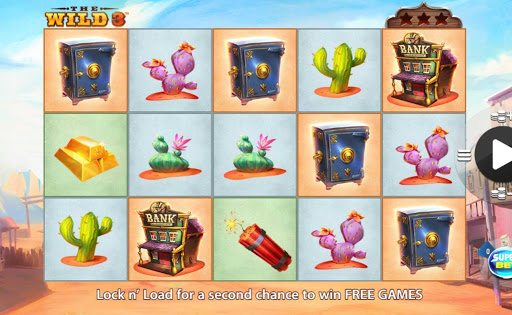 Screenshot of The Wild 3 online slot game by SG Digital/NextGen.