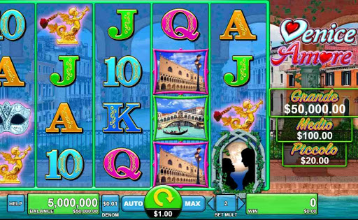 Screenshot of Venice Amore slot by Spin Games.