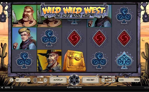 Wild Wild West: The Great Train Heist online slot by NetEnt.